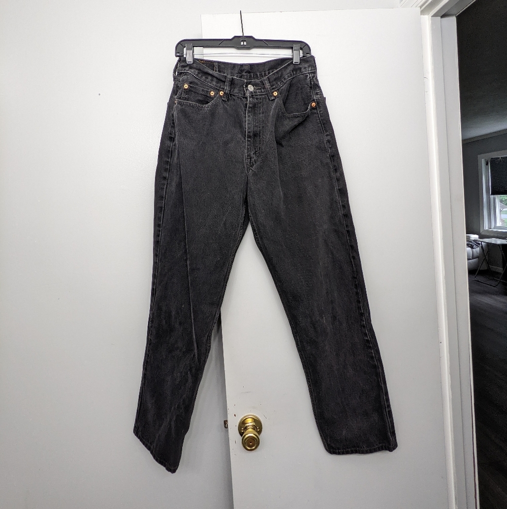 Men's LEVIS 550 Black Jeans Size 34W 34L